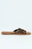 Leopard Print Mule Sandal sold by Edgars