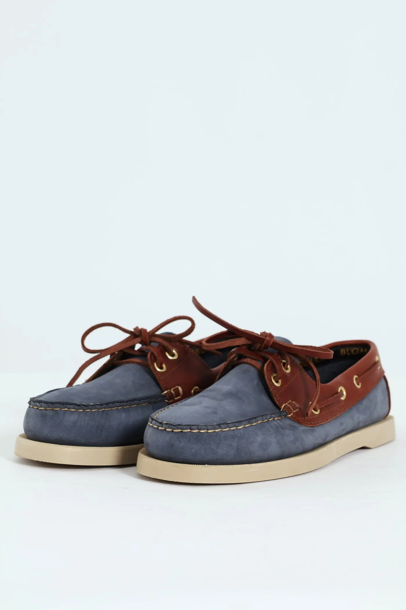 2 Tone Leather Docksider - Navy/Brown sold by Edgars product image thumbnail 5