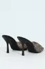 Diamante Push In Heel - Black sold by Edgars