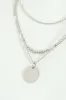 3 Layer Flat Disc Pendant - Silver sold by Edgars