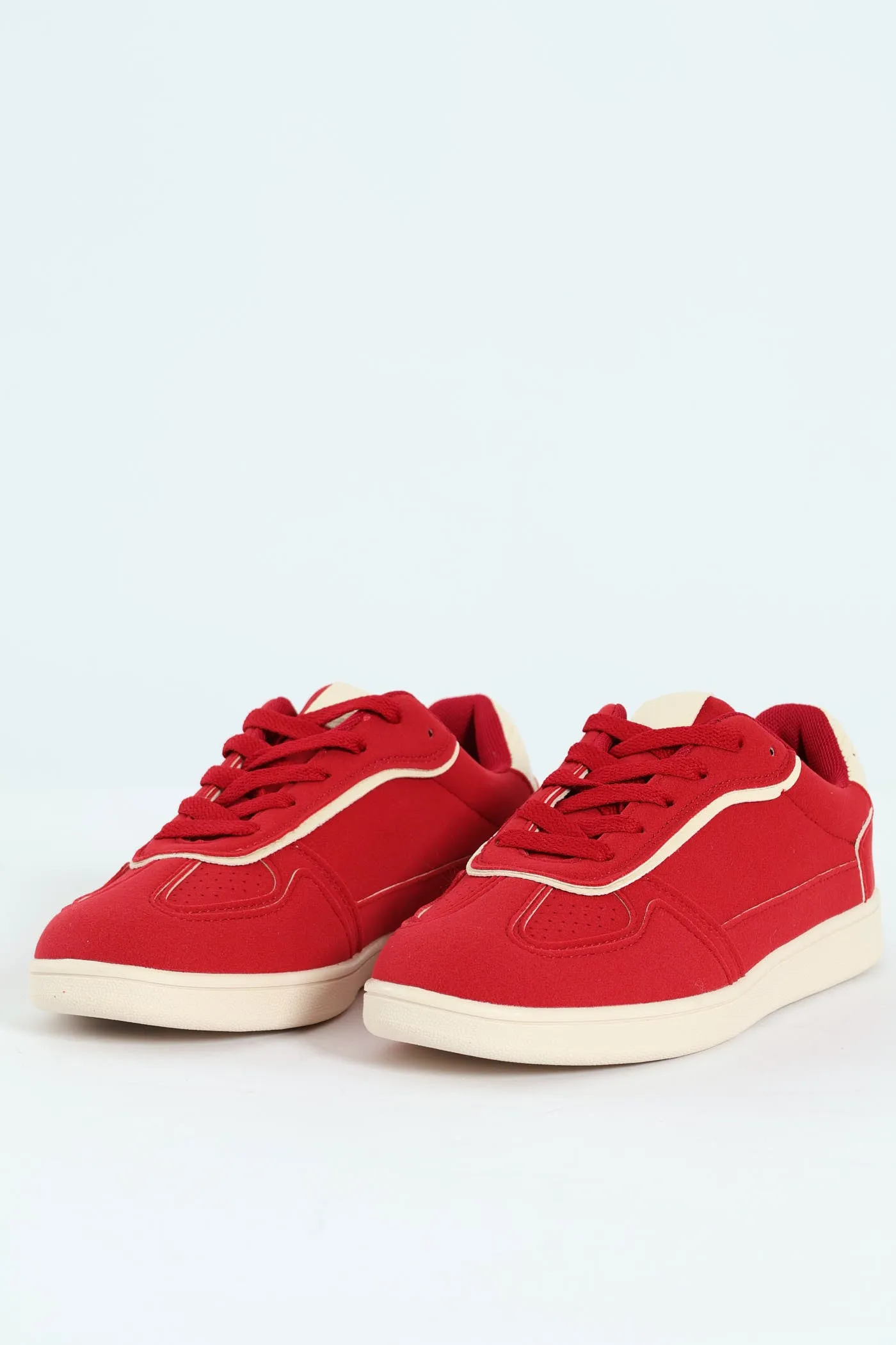 Suede Street Sneaker - Red sold by Edgars