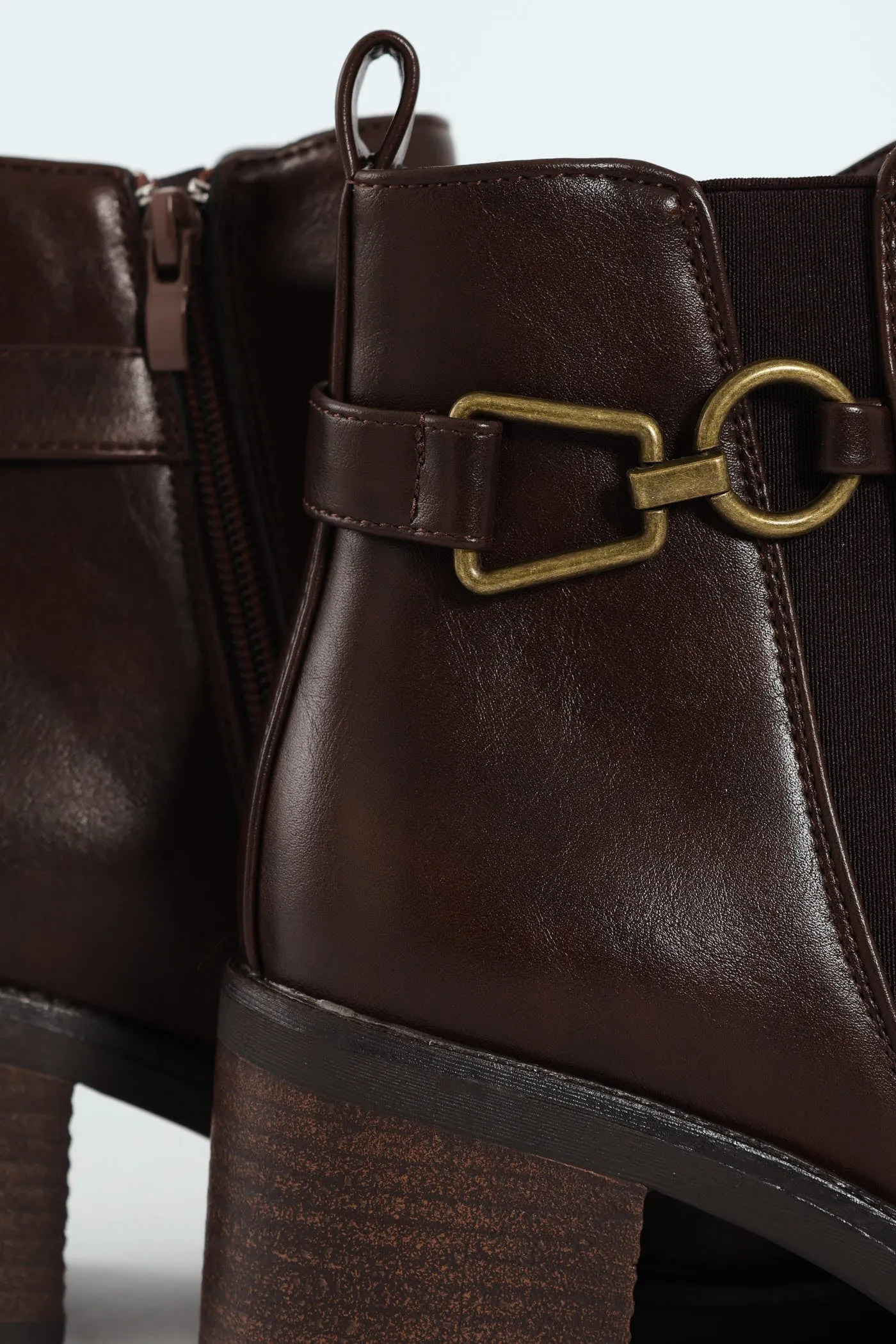 Smart Ankle Boot With Ankle Buckle - Brown sold by Edgars product image thumbnail 2