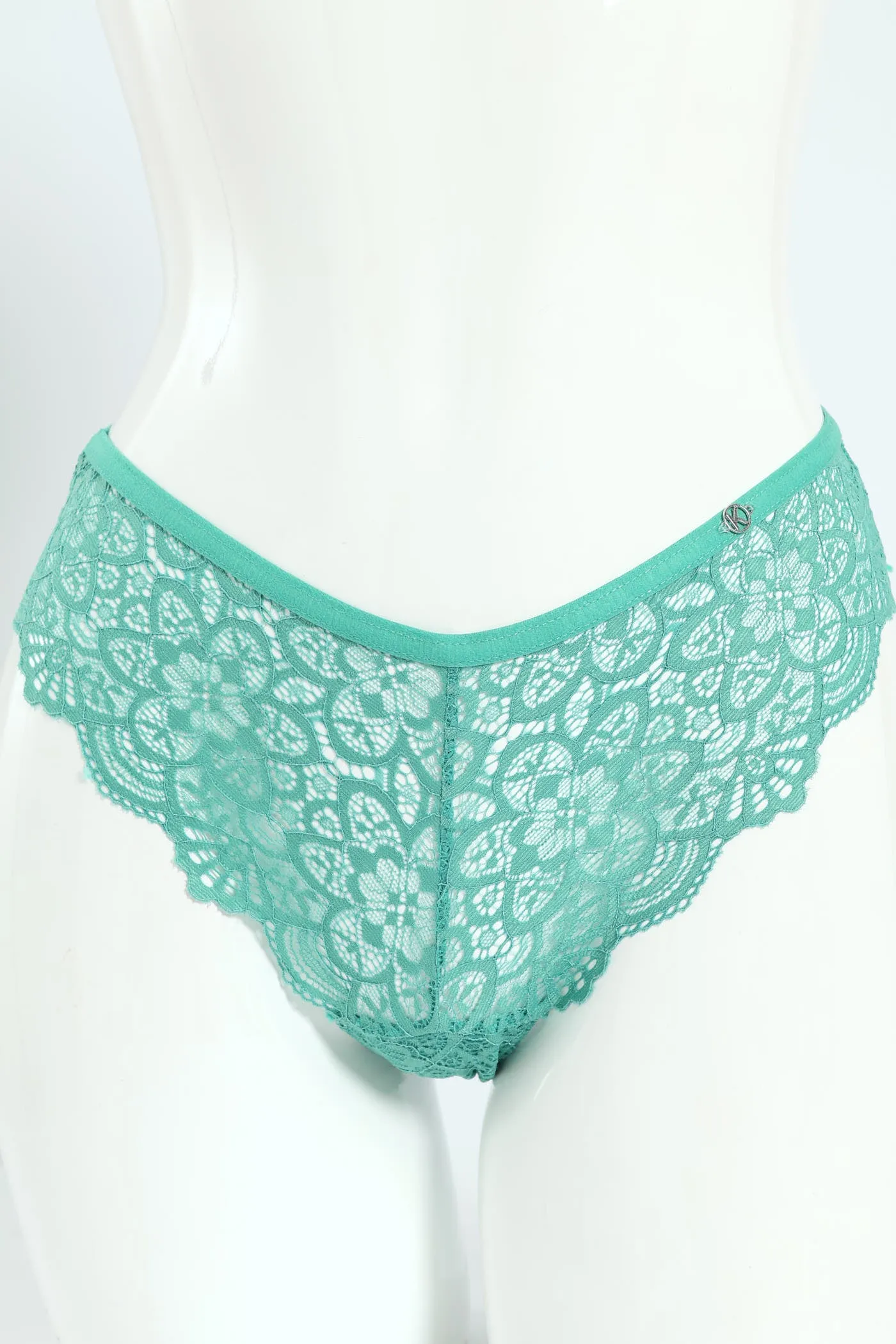 3 Pack Galloon Lace Brazilian Panties - Jade/Harbour/Mocha sold by Edgars