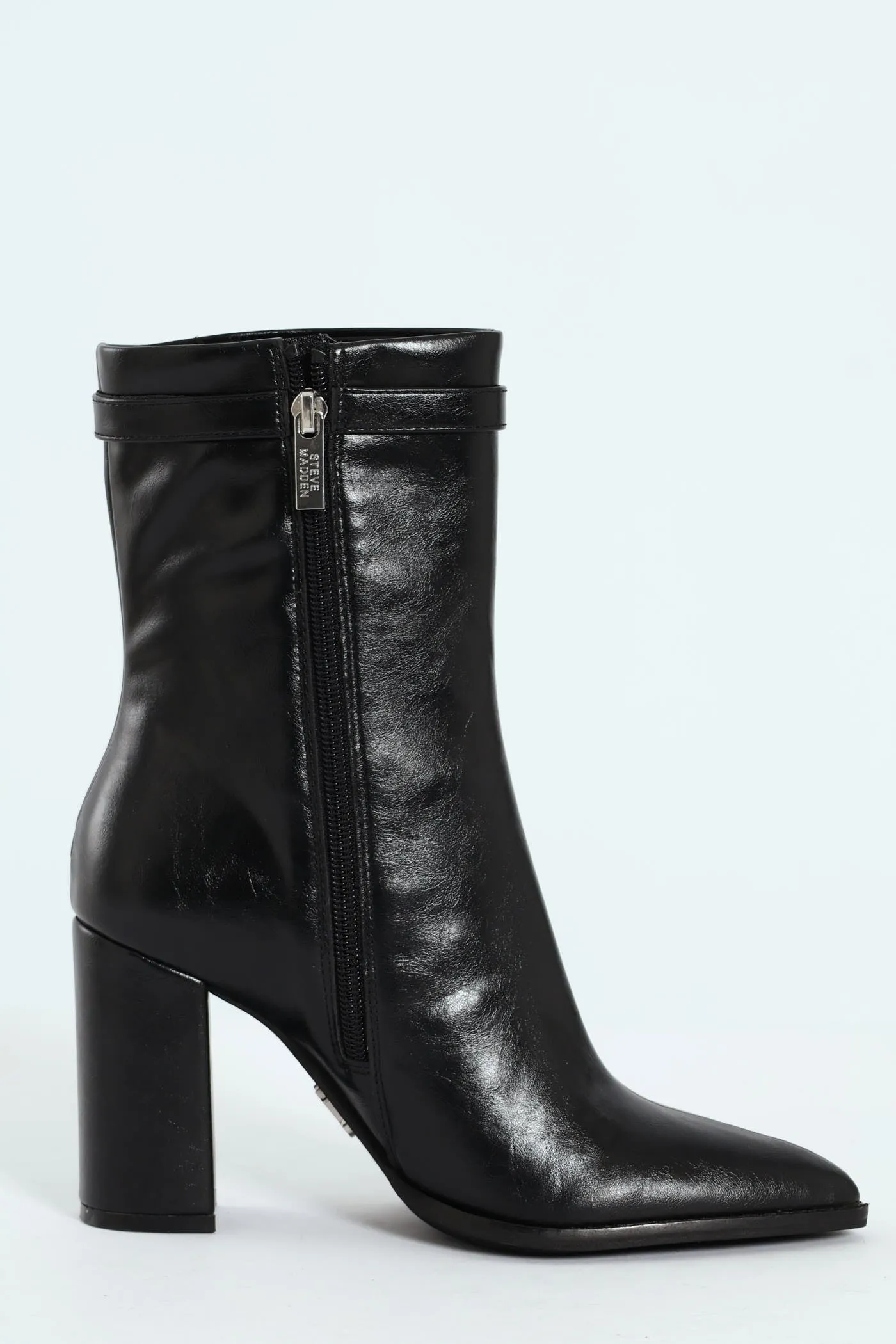 Brentley Pointed Toe Buckle Heeled Boot - Black sold by Edgars product image thumbnail 3