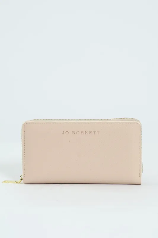 Charlotte Light Text Zip Around Purse - Cream sold by Edgars 