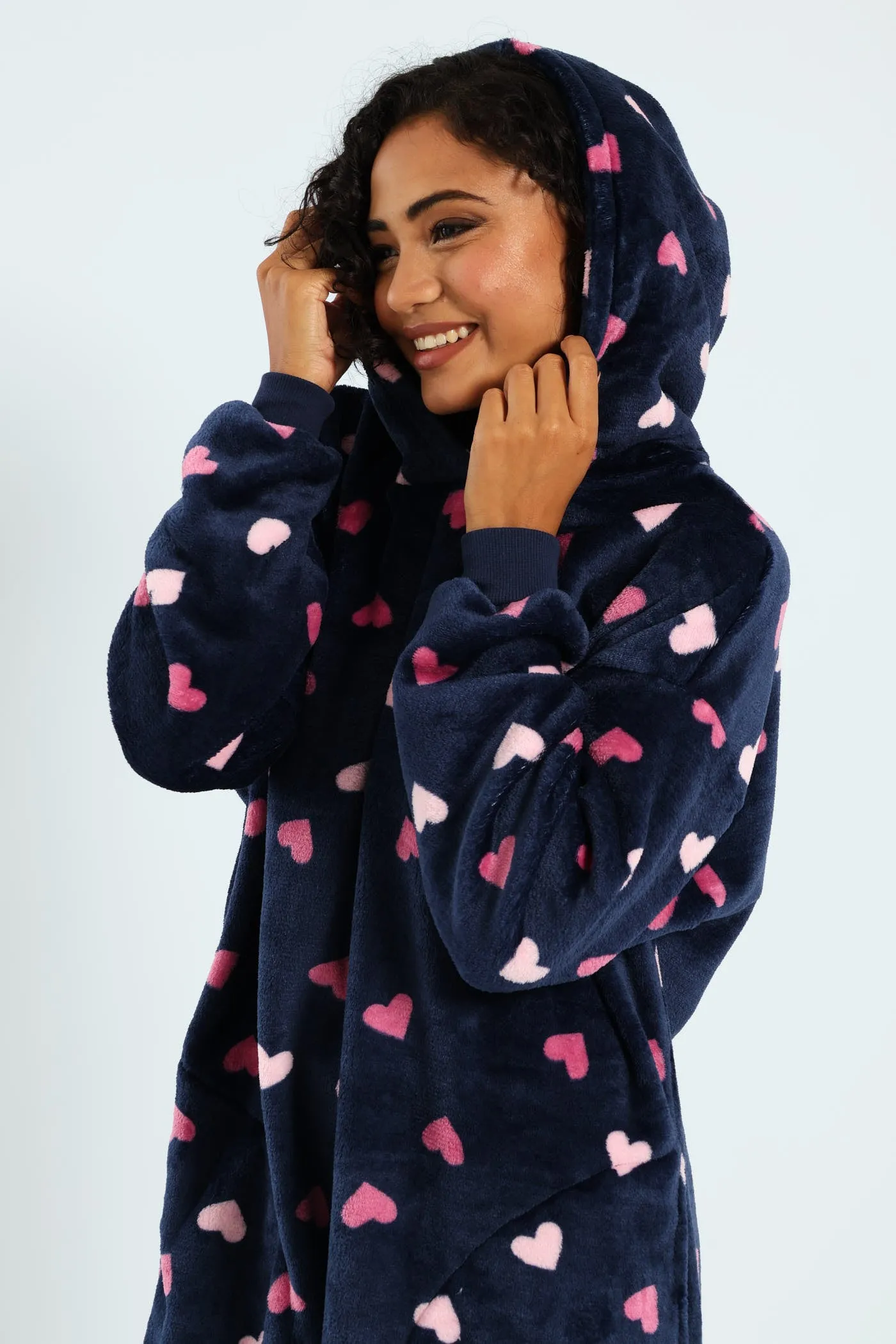Oversize Hearts Snuggie - Navy sold by Edgars product image thumbnail 3