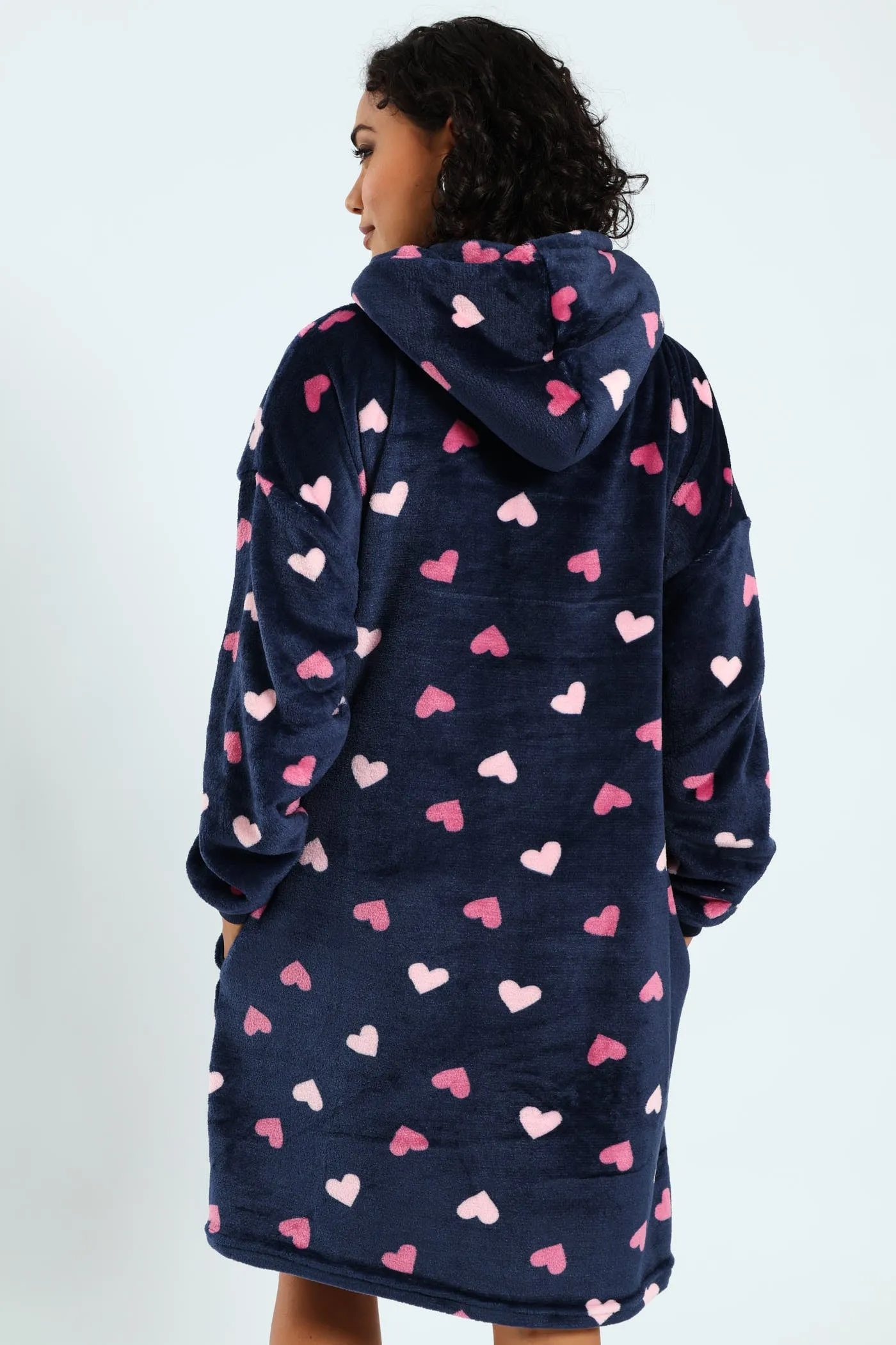 Oversize Hearts Snuggie - Navy sold by Edgars product image thumbnail 4