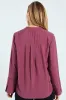 Half Placket Popover Blouse - Grape sold by Edgars