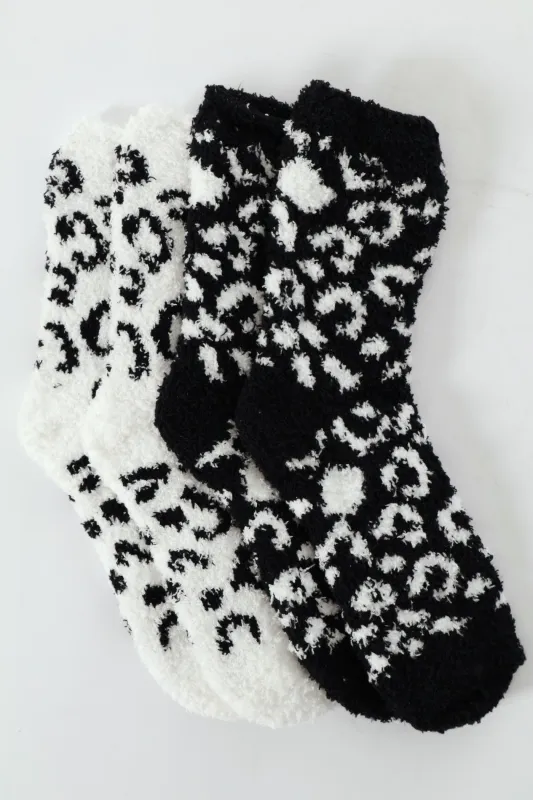 2 Pack Cosy Animal Socks - Multi sold by Edgars
