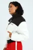 On My Way Puffer Jacket With Contrast Panels & Branding - Black/White sold by Edgars