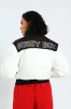 On My Way Puffer Jacket With Contrast Panels & Branding - Black/White sold by Edgars