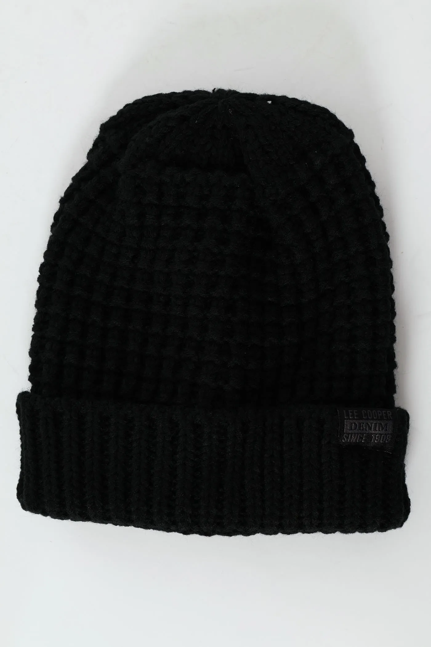 Fio Waffle Beanie - Black sold by Edgars