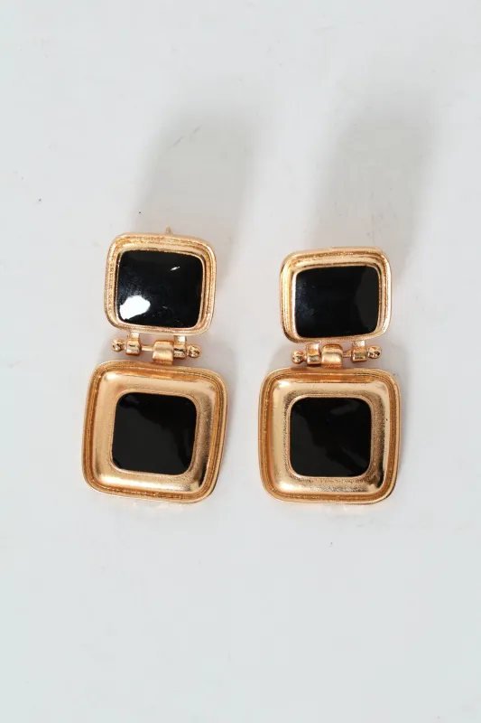 Square Statemenet Earring - Gold sold by Edgars