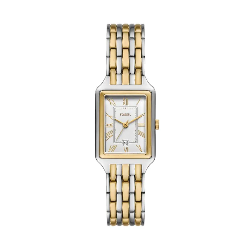 Raquel Three Hand & Date 2 Tone Watch - Silver sold by Edgars