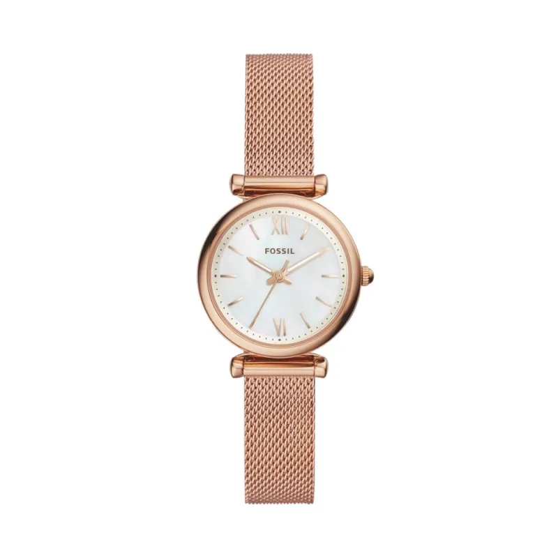 Carlie Mini Three-Hand Stainless Steel Watch - Rose Gold sold by Edgars 