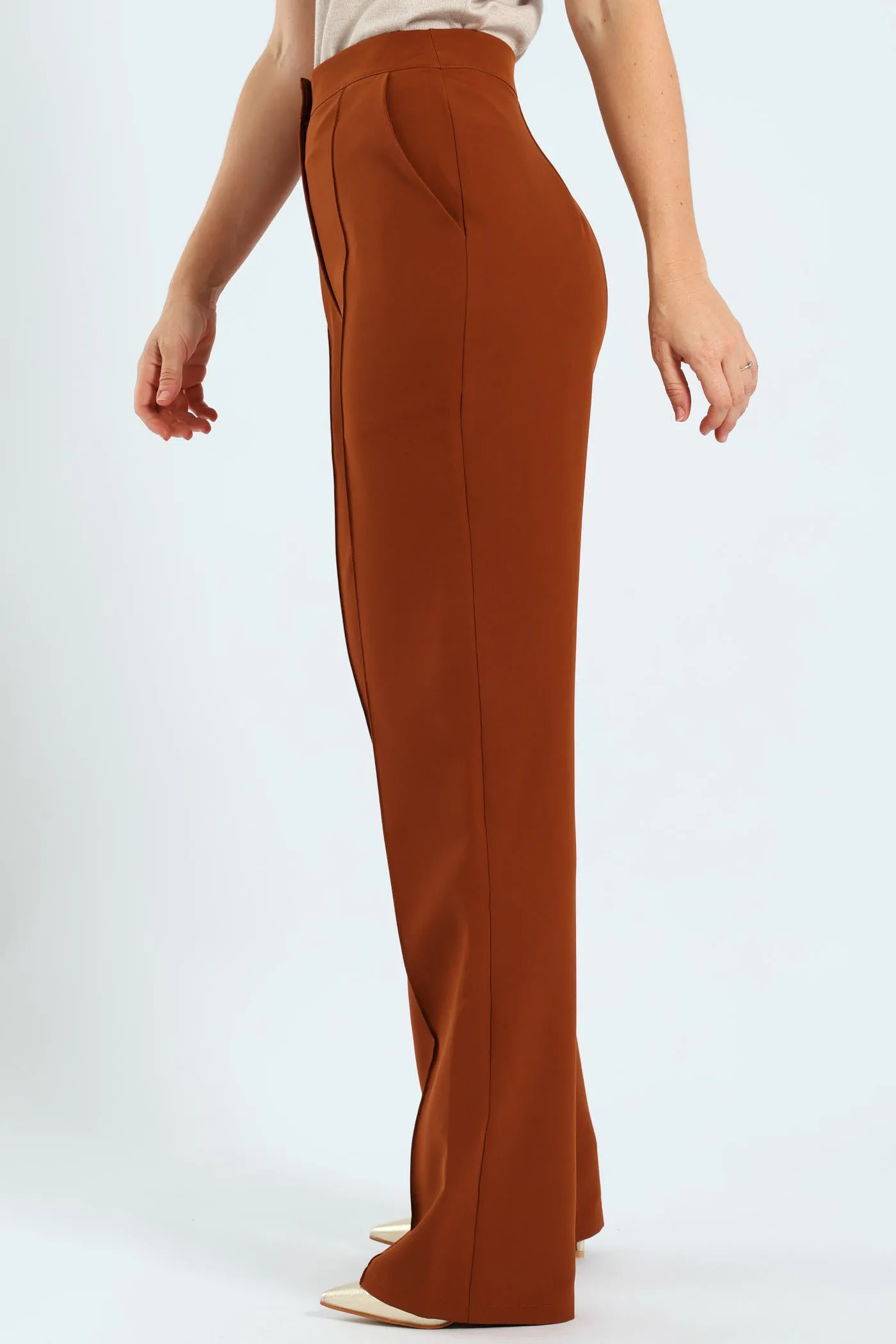 Pin Tuck Straight Leg Pants - Copper sold by Edgars product image thumbnail 3