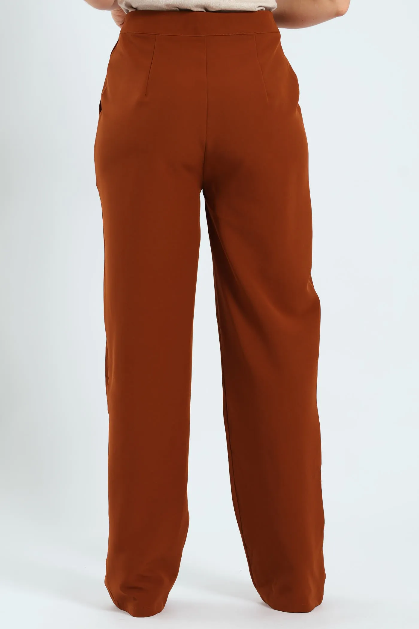 Pin Tuck Straight Leg Pants - Copper sold by Edgars product image thumbnail 4