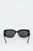 Slim Beveled Sunglasses - Black sold by Edgars