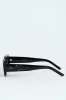 Slim Beveled Sunglasses - Black sold by Edgars