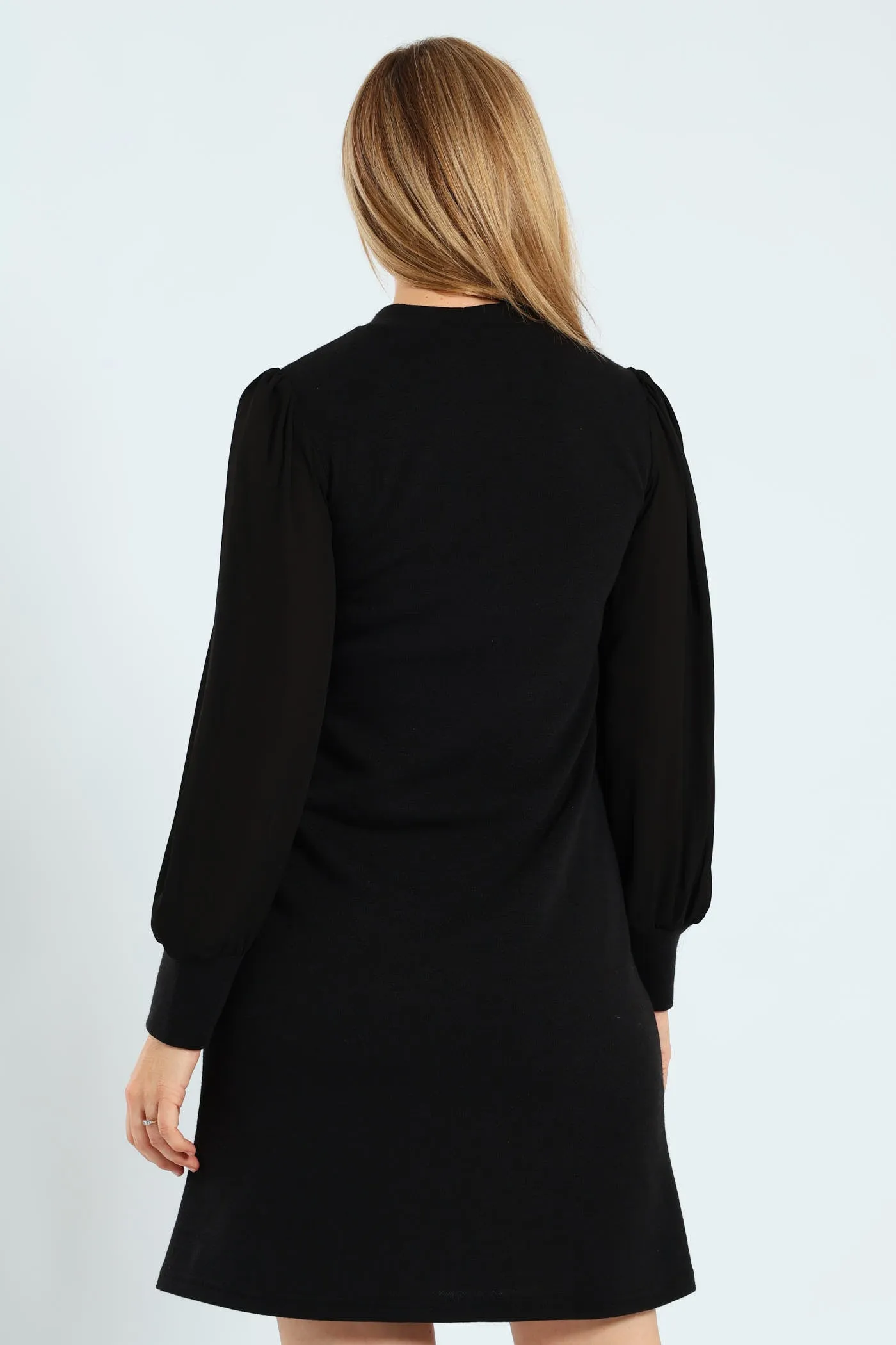 Shift Knitwear Combo Dress - Black sold by Edgars product image thumbnail 4