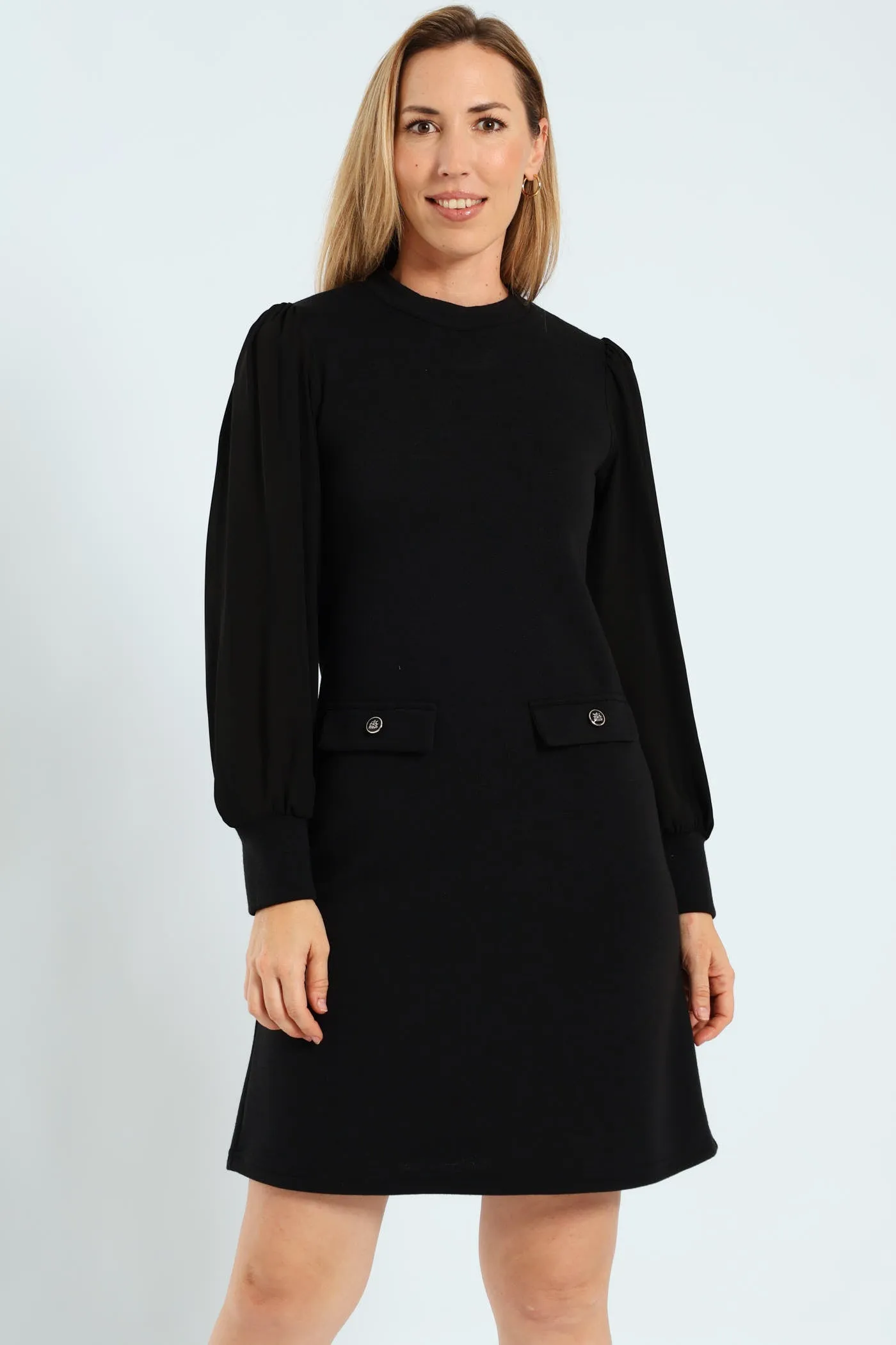 Shift Knitwear Combo Dress - Black sold by Edgars
