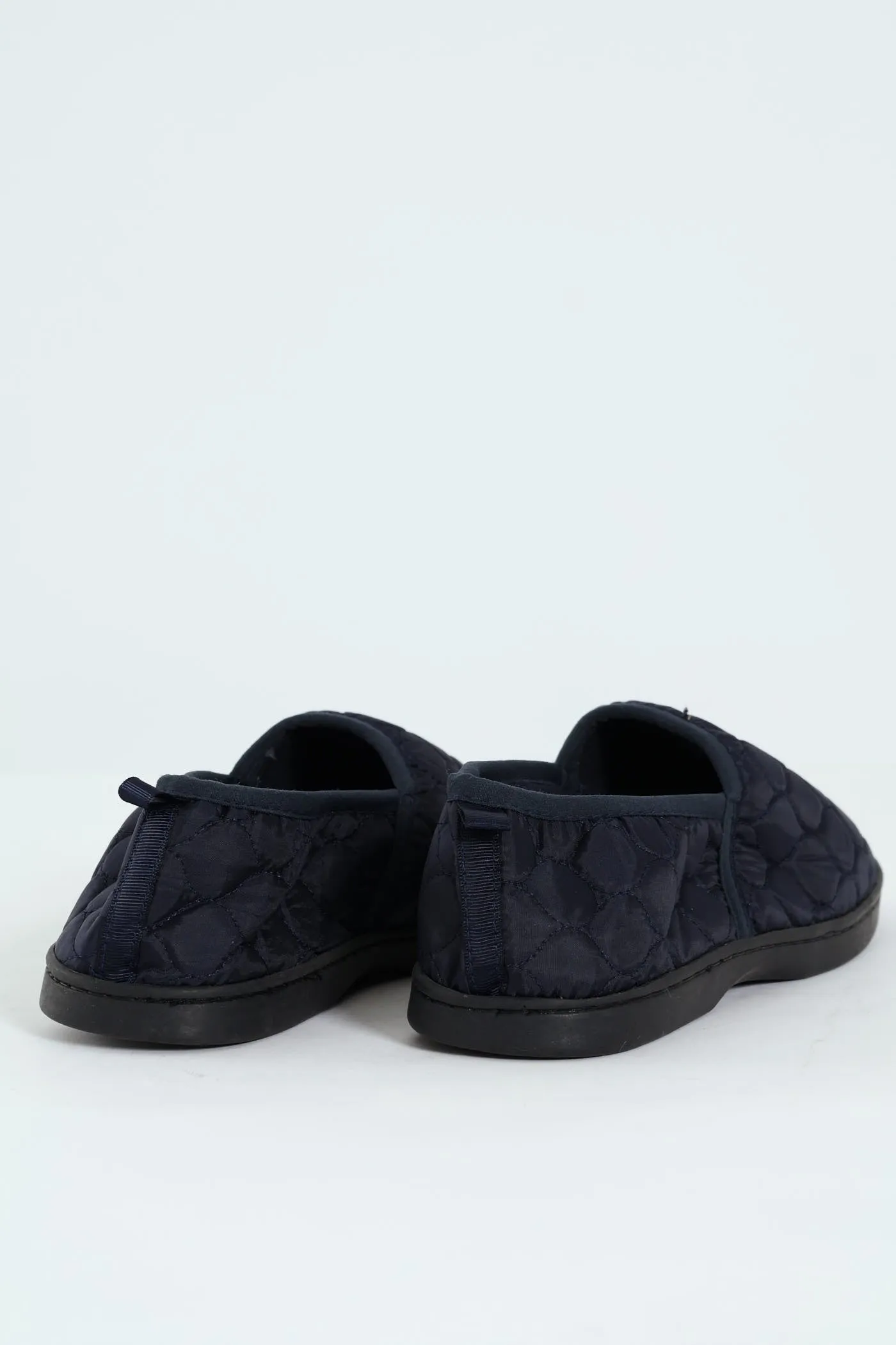 Nylon Upper With Quilted Detail Slipper - Navy sold by Edgars product image thumbnail 3
