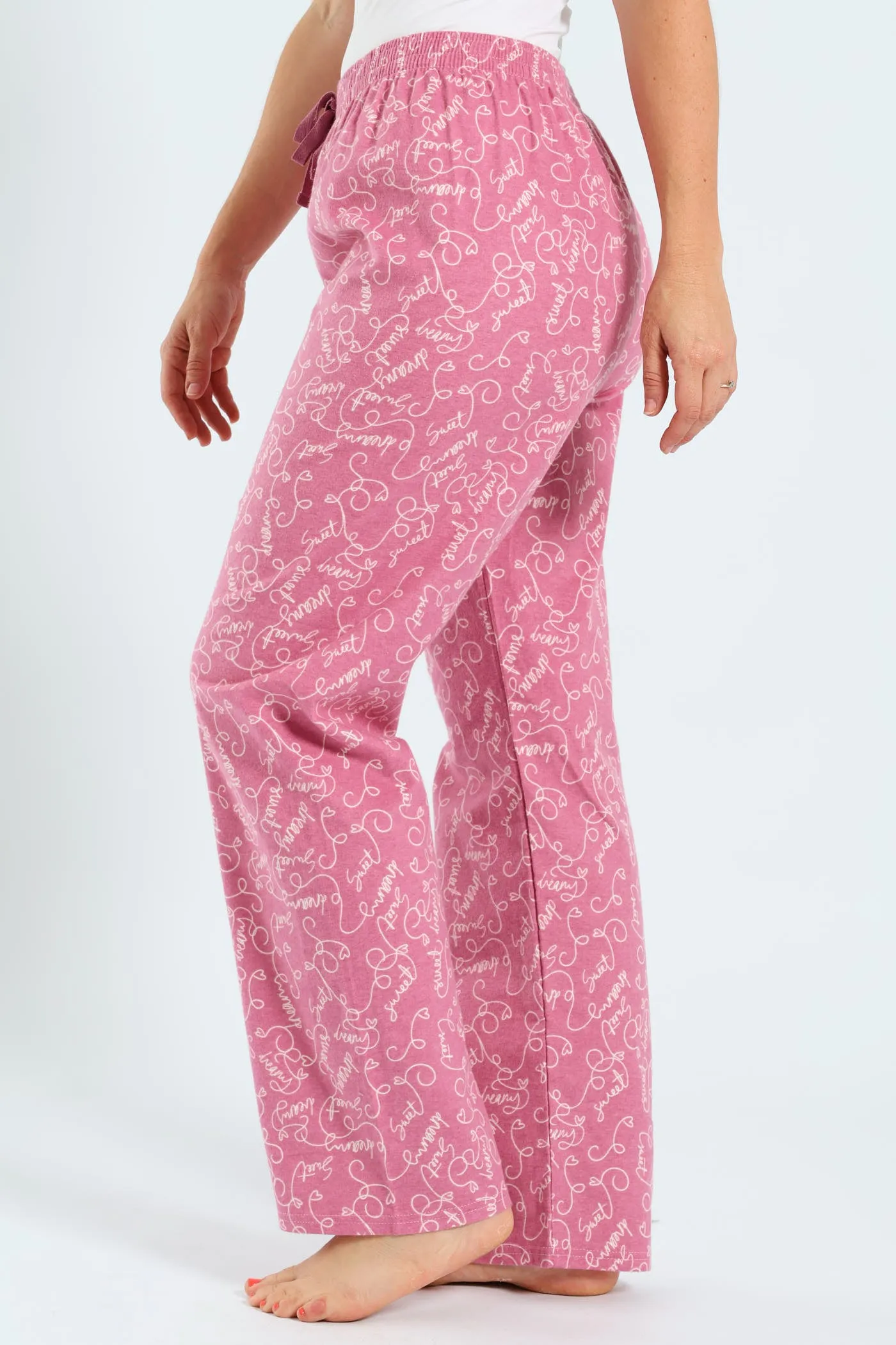 Straight Leg Flannel Scribbles Pants - Pink sold by Edgars product image thumbnail 3