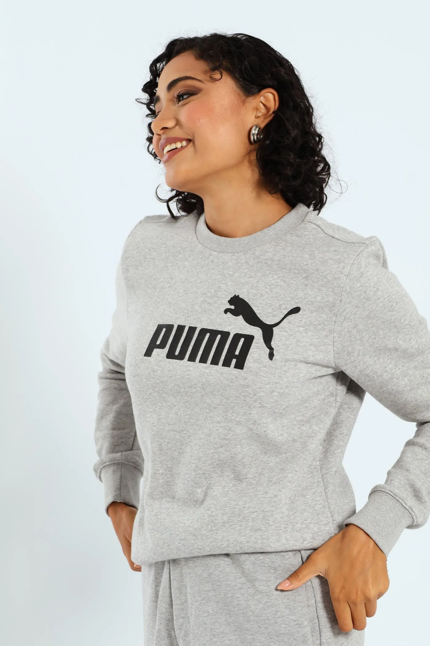 Essential No.1 Logo Crew Top - Light Grey sold by Edgars product image thumbnail 3