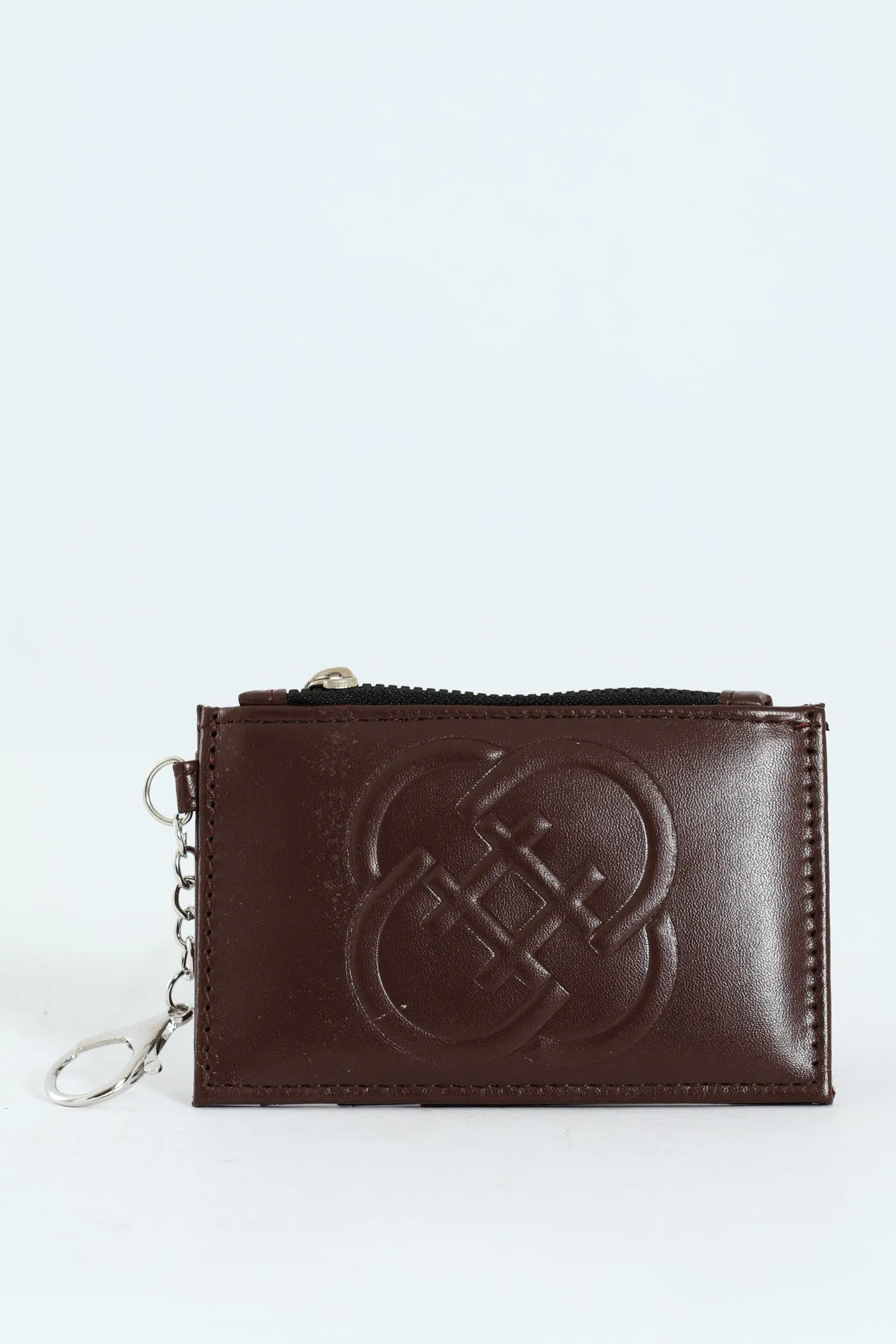Key Chain Embossed Wallet - Dark Brown sold by Edgars