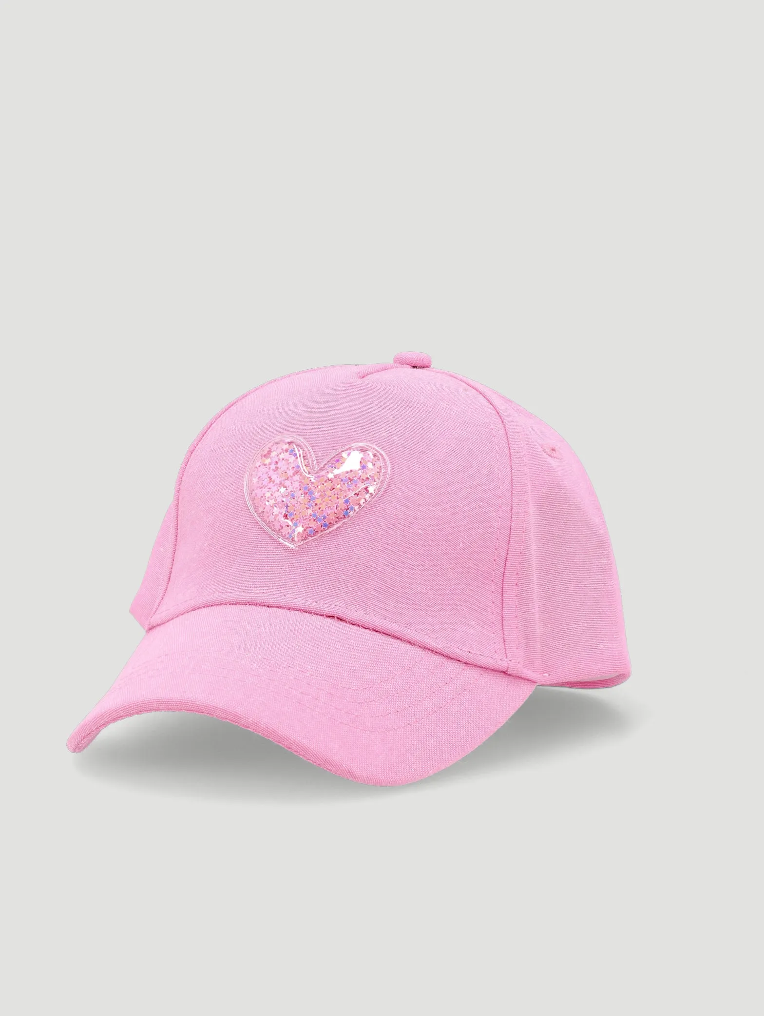 Pre-Girls Heart Sequins Cap - Pink sold by Edgars