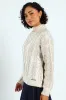 Metallic Polo Neck Knit Sweater - Silver sold by Edgars