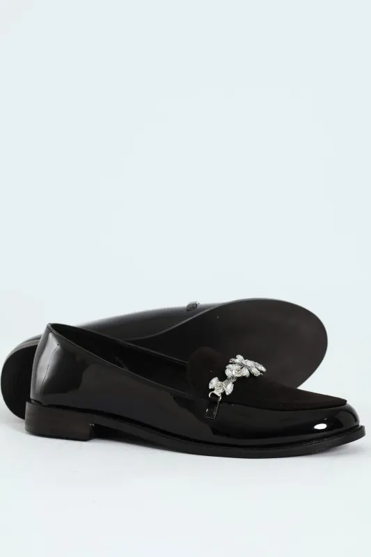 Trim Multi Fabric Loafer - Black sold by Edgars 
