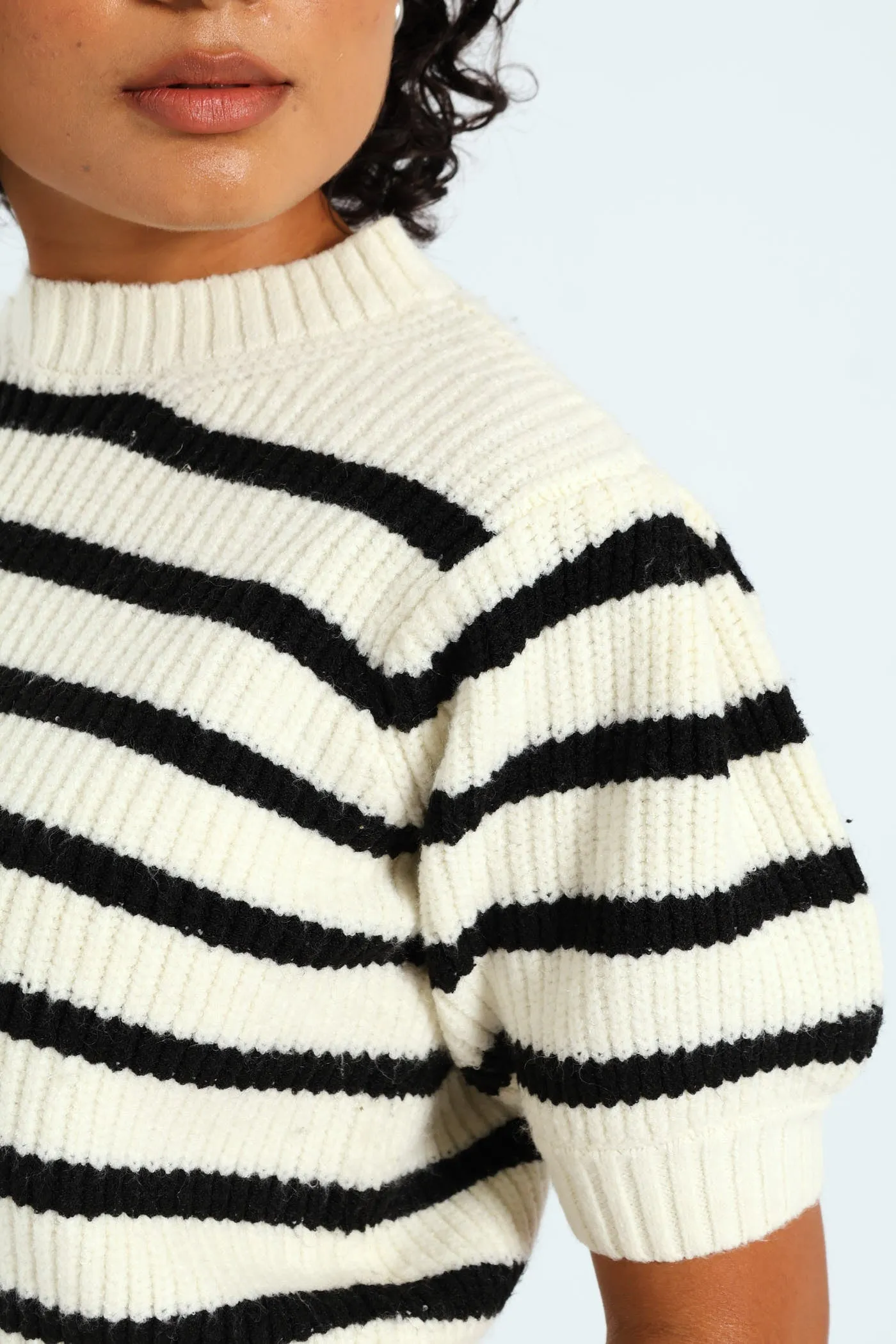 Stripe Knit Tee - Cream sold by Edgars product image thumbnail 2