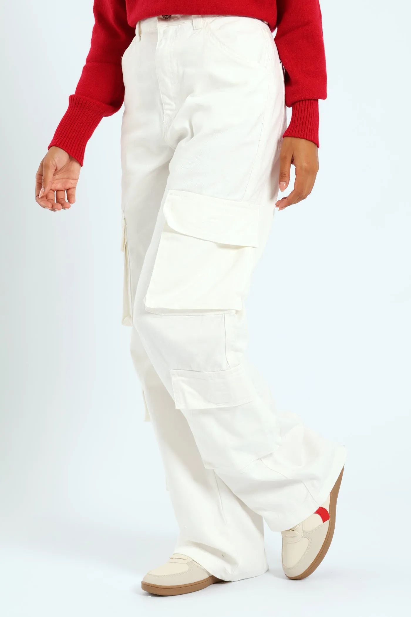 4 Pocket Cargo Pants - Off White sold by Edgars