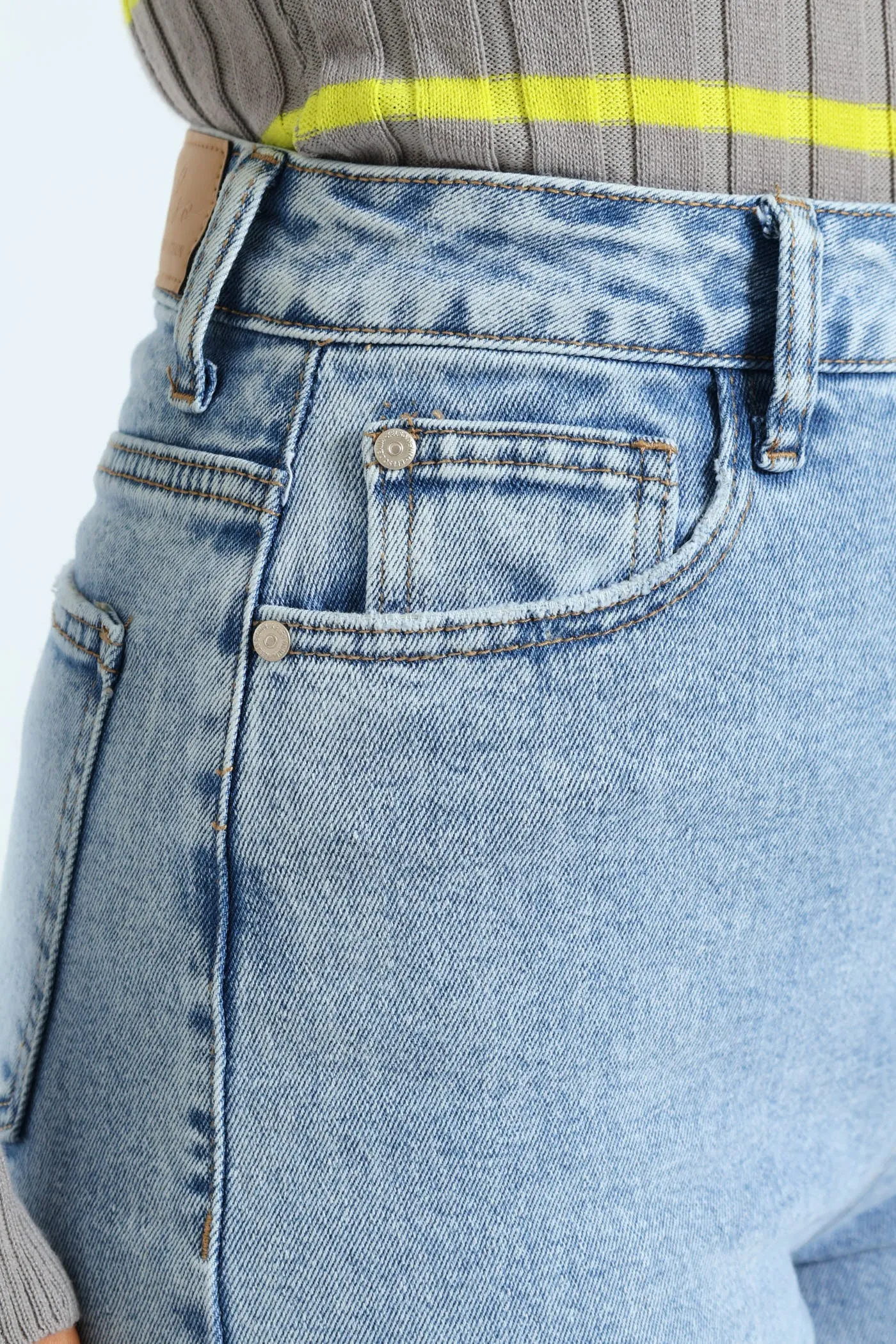 Wide Turn Up Hem Jean - Light Wash sold by Edgars product image thumbnail 4