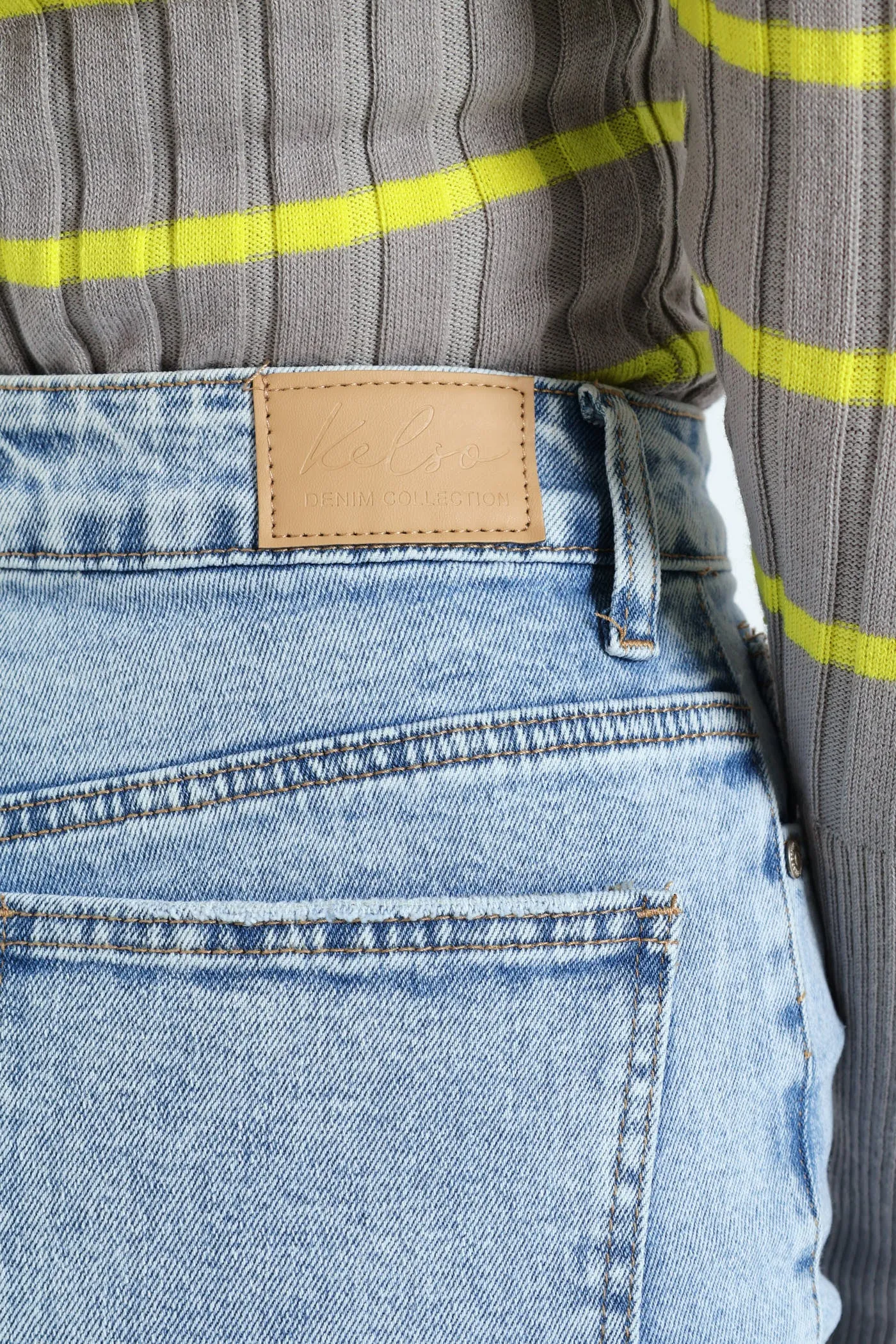 Wide Turn Up Hem Jean - Light Wash sold by Edgars product image thumbnail 5