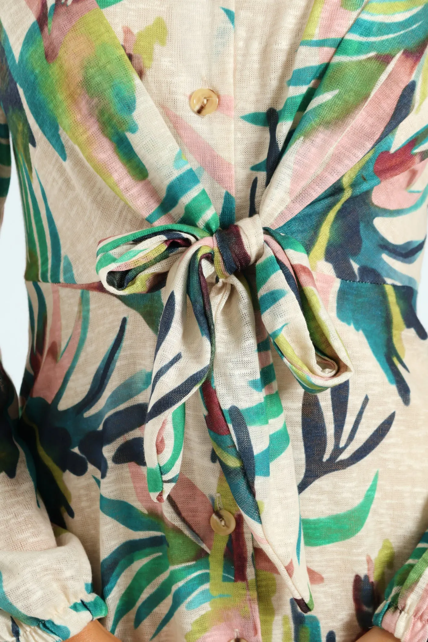 Tie Front Cut & Sew Midaxi Shirt Dress sold by Edgars product image thumbnail 5