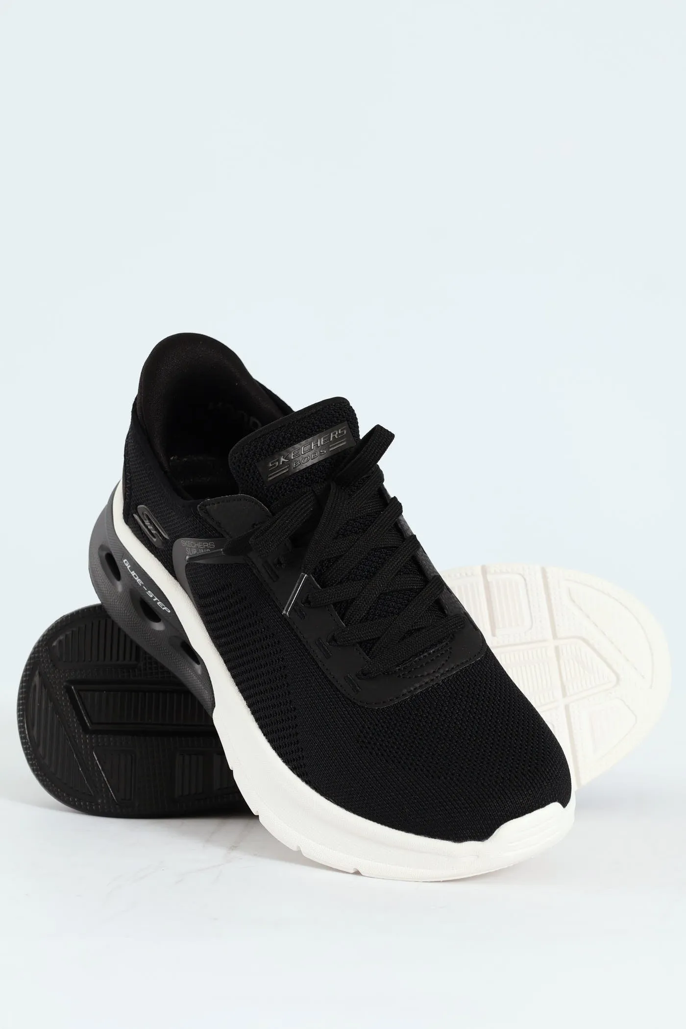 Bobs Arc Waves 2.0 Sneaker - Black/White sold by Edgars