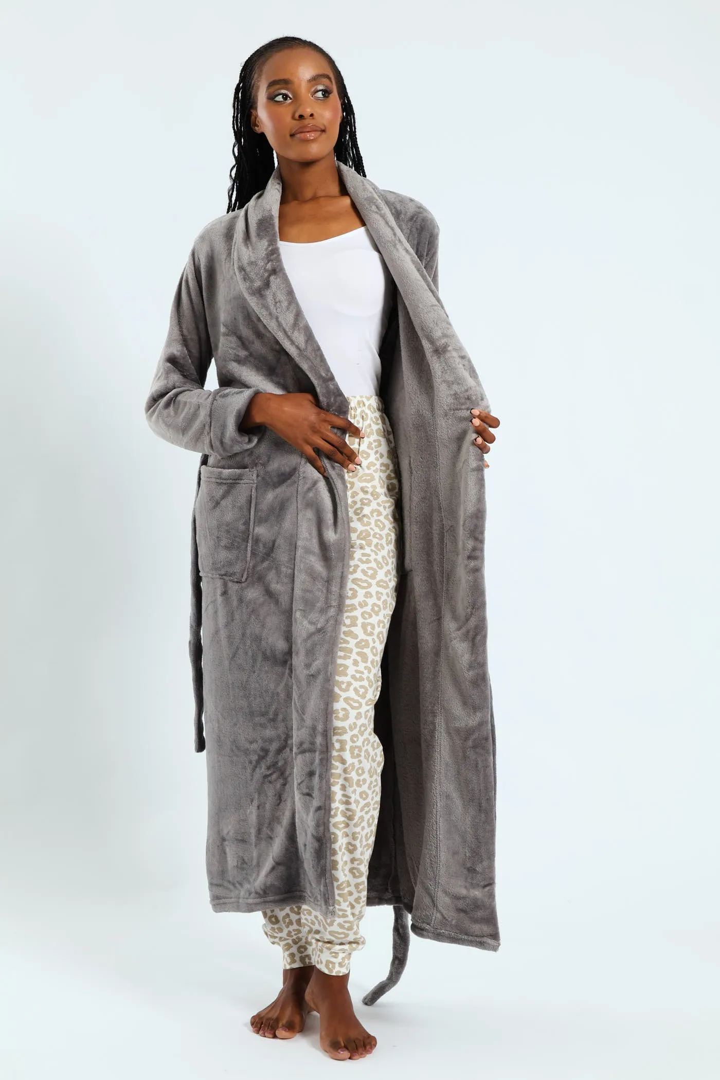 Fluffy Gown - Grey sold by Edgars product image thumbnail 5