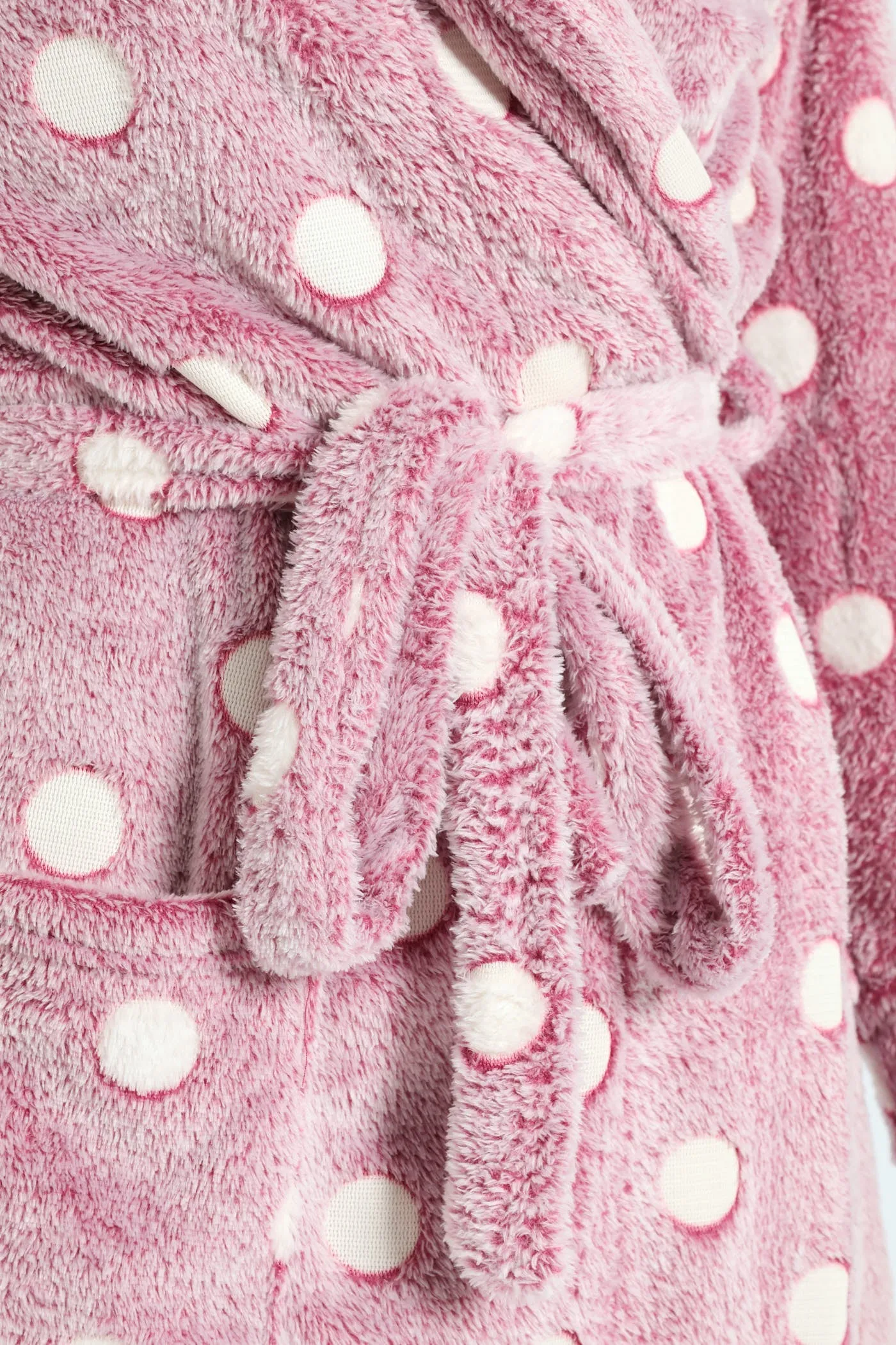 Two-Tone Spot Fluffy Gown - Burgundy sold by Edgars product image thumbnail 2