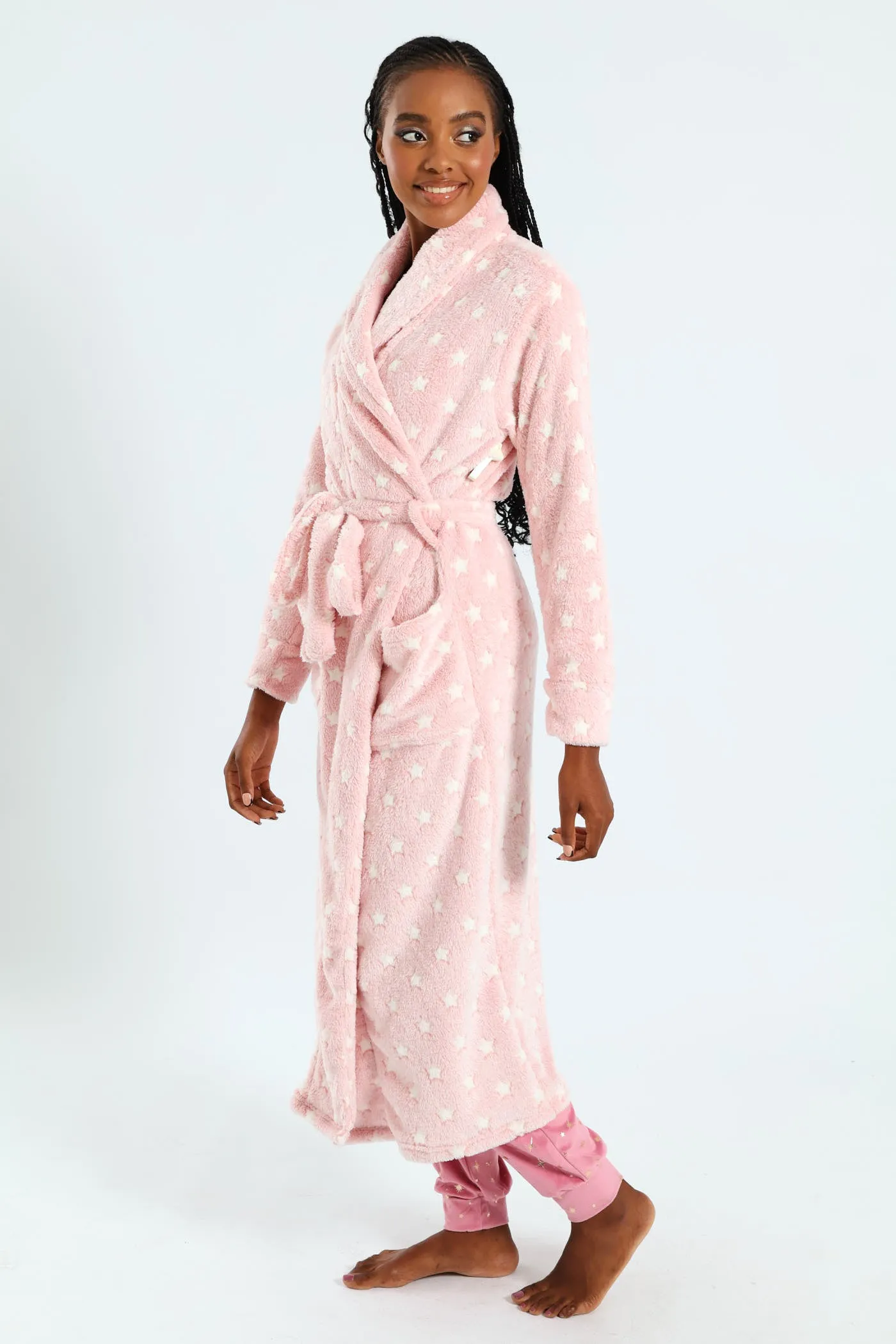Two-Tone Stars Fluffy Gown - Pink sold by Edgars product image thumbnail 3