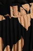 Monochrome Pleated Midi Skirt - Black/Tan sold by Edgars
