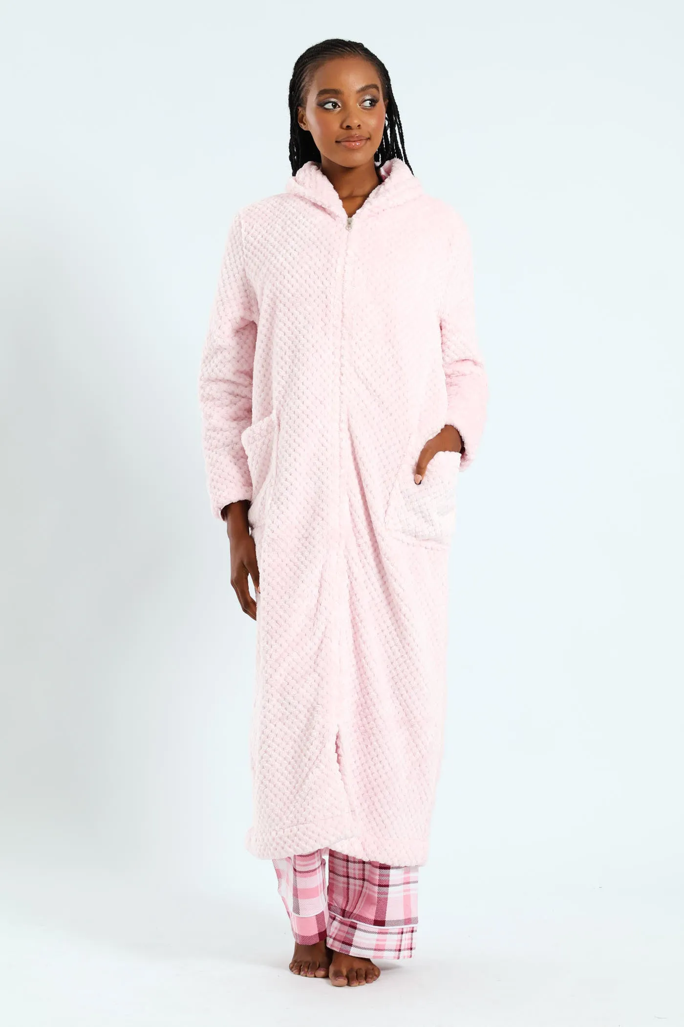 Ankle Length Zip-Through Gown - Light Pink sold by Edgars product image thumbnail 3