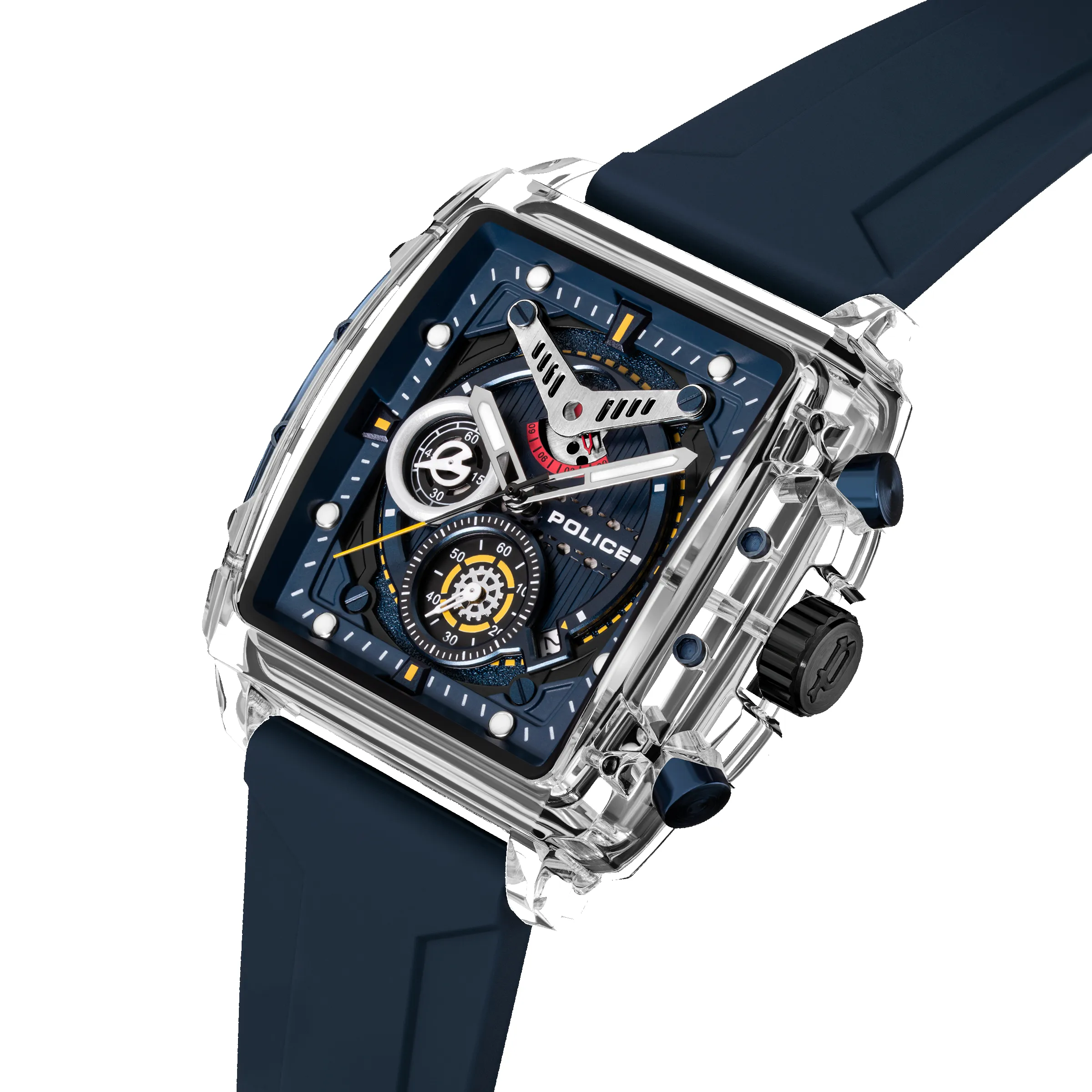 Stainless Steel Case Silver Dial Watch With Stainless Steel Strap - Blue sold by Edgars product image thumbnail 2