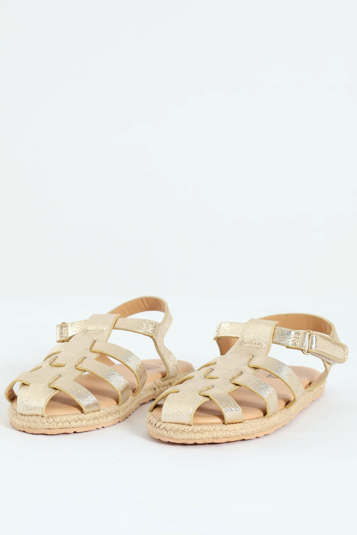 Pre-Girls Caged Espadrille Sandal - Gold sold by Edgars product image thumbnail 4