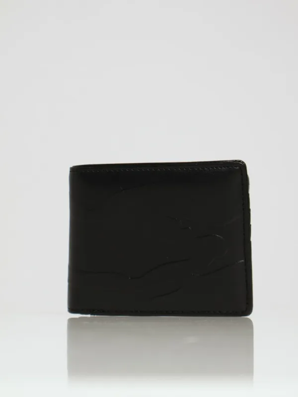 Abstract Embossed Billfold Wallet - Black sold by Edgars 