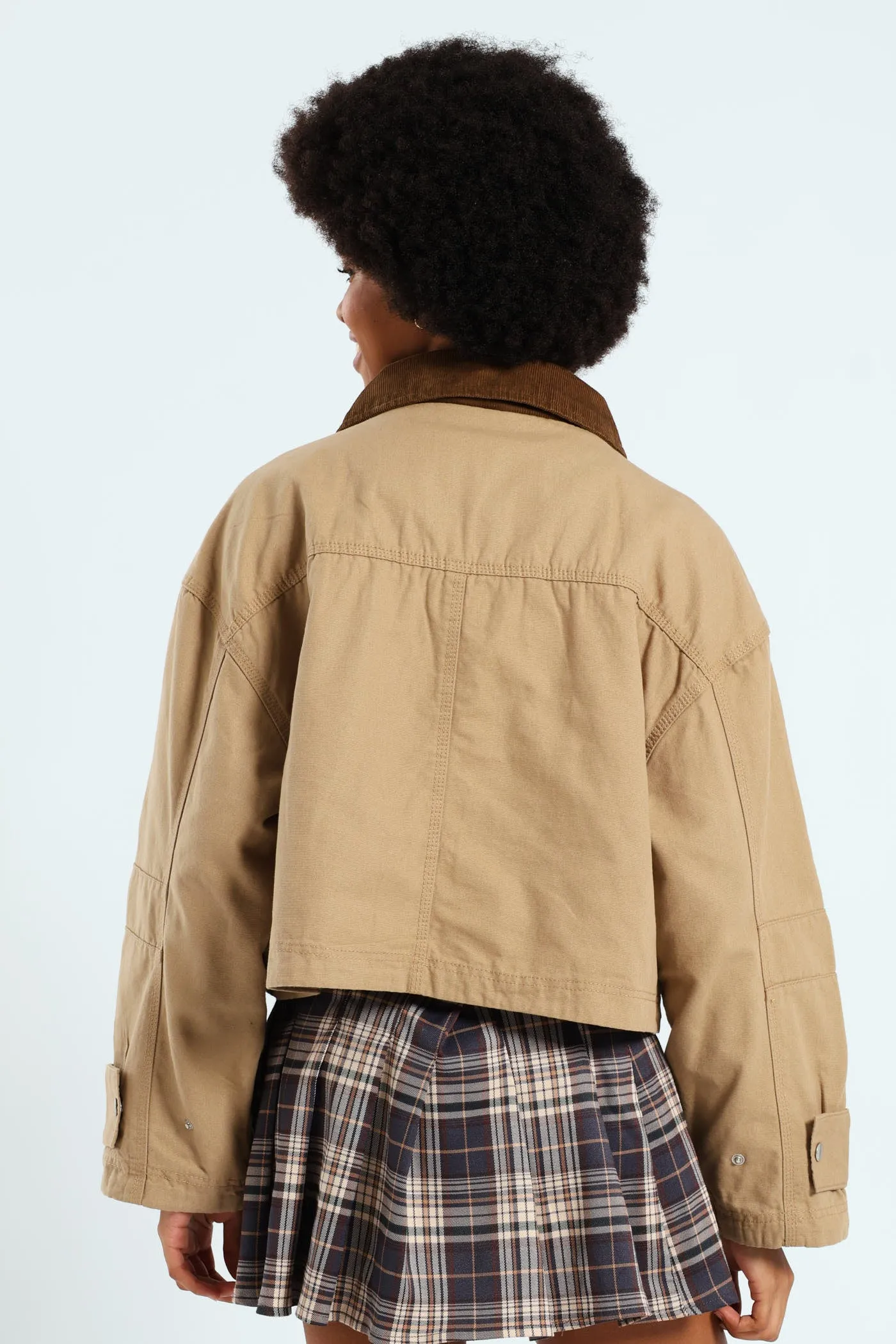 Corduroy Collar Utility Jacket - Stone sold by Edgars product image thumbnail 4