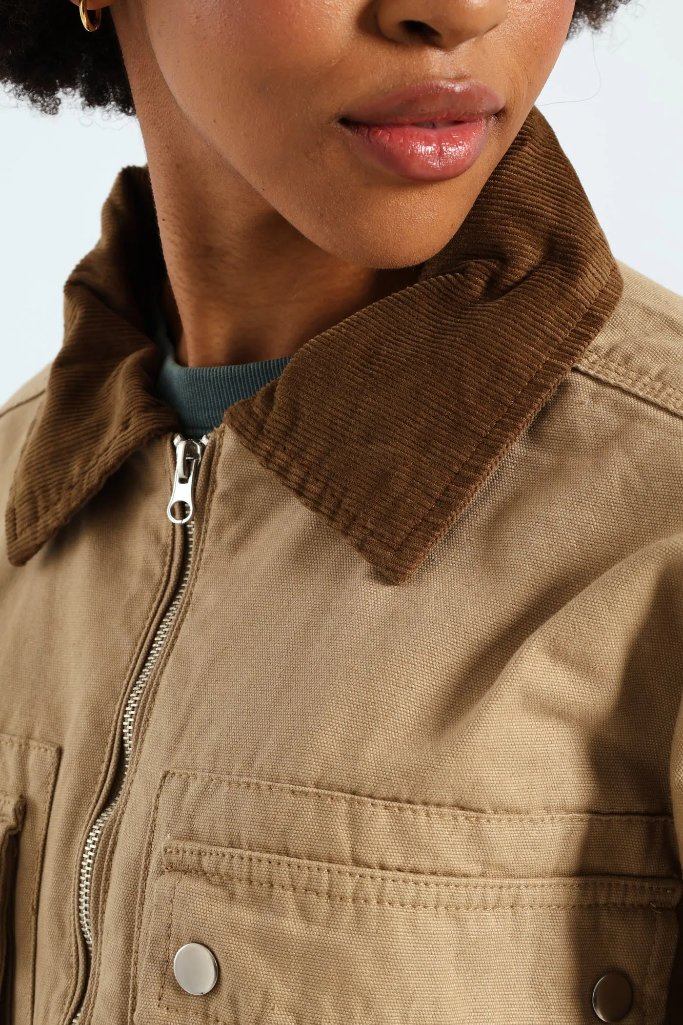 Corduroy Collar Utility Jacket - Stone sold by Edgars product image thumbnail 2
