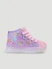 Pre-Girls Star Light Up High-Top Sneaker - Lilac sold by Edgars