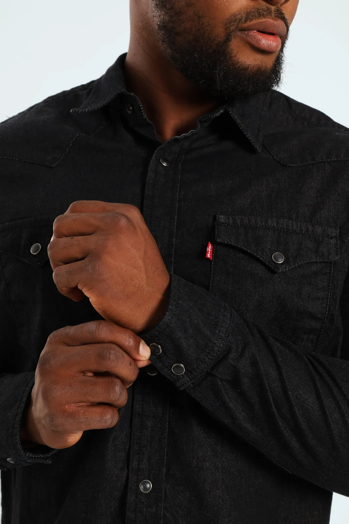 Classic Western Standard Jean Shirt - Black sold by Edgars product image thumbnail 2